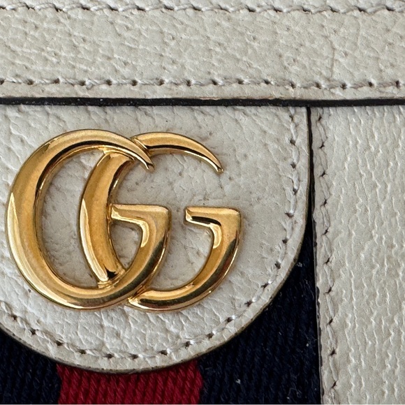 Gucci GG Ophidia Long Zip Around Wallet Ivory/White - Picture 3 of 14